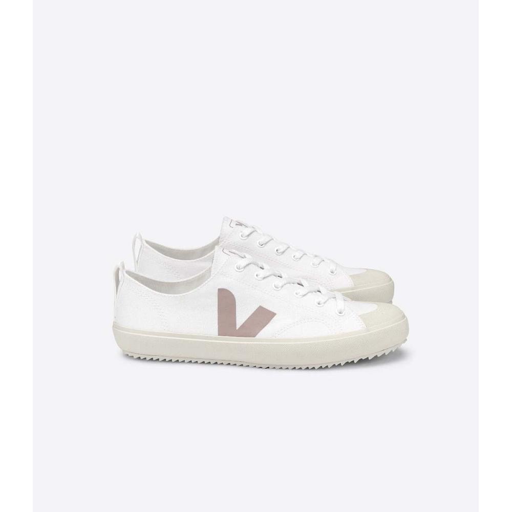 Women\'s Veja NOVA CANVAS Shoes White/Brown | ZA 475YXF